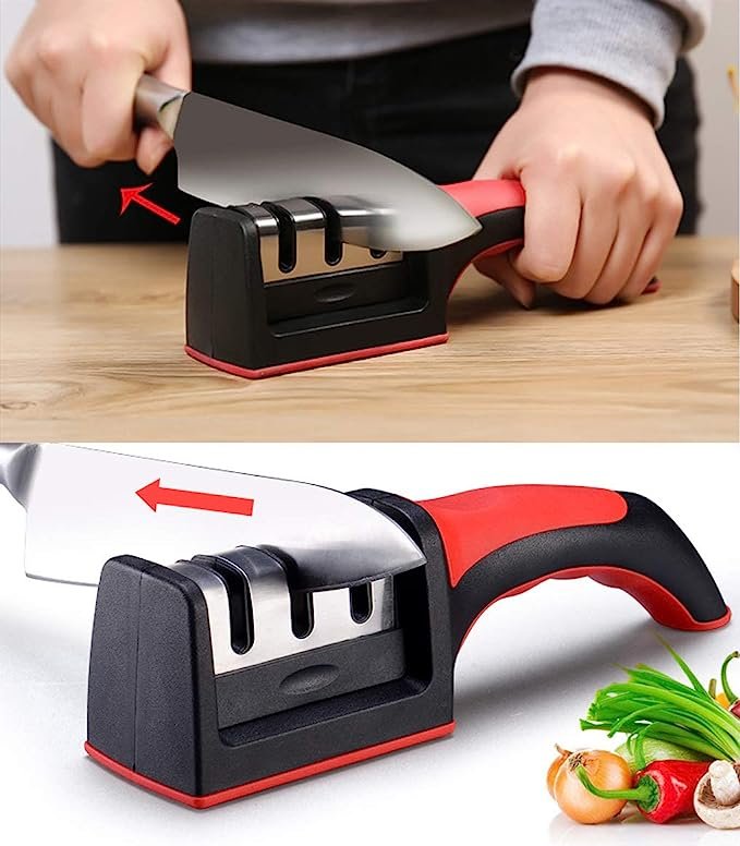 3-in-1 Knife Sharpener Set with Ceramic Peeler