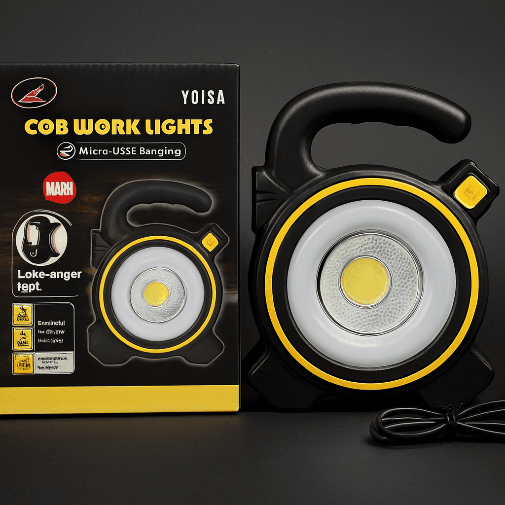 Copilot_20250902_153401.png COB LED Work Light JY-819A – Rechargeable Portable Torch with Micro USB Charging, Ultra-Bright Illumination & Durable Design for Home, Car & Outdoor Use - Image 1