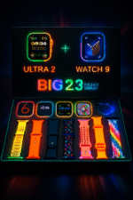 i50 New Model Smart Watch Bundle – 7 Original Straps, 2 Premium Watches & 2 Protective Covers - Image 9