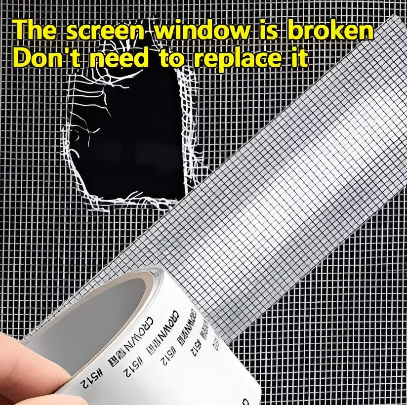 WhatsApp-Image-2024-09-12-at-4.43.27-PM-1.jpeg Mesh Roll Tape Window Screen Repair Patch – Strong Self-Adhesive Fiberglass Mesh, Easy DIY Screen Repair Tape for Windows & Doors (2 Meter) - Image 1