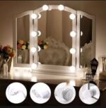 Vanity Mirror Lights - USB Vanity Lights Makeup Lighting 10 Dimmable Light Bulbs - Hollywood Style LED Vanity Mirror Lights Kit for Makeup - Table Bathroom Dressing Room - Image 4