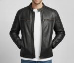Men’s Premium Black Biker Leather Jacket Best Quality Leather - Image 4